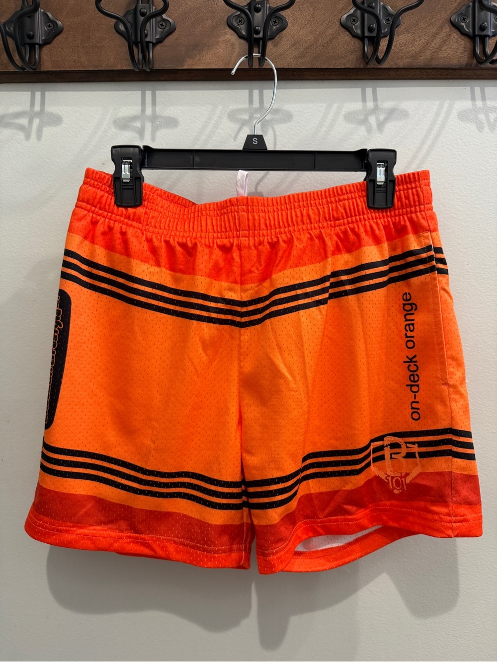 Baseball 101 Lifestyle On-Deck Crayon Men’s Small Youth XXL Shorts - Orange